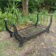 rare Napoleon III cast iron and wrought iron sofa bed, 19th century