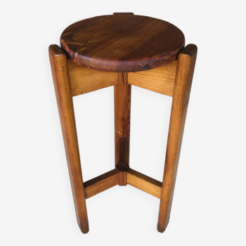 Tabouret de bar vintage tripode Circa 70’s