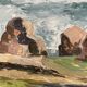Vintage painting Brittany