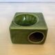 Petit vase céramique verte année 70