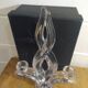 4 crystal lily candle holders from Vannes le Châtel.