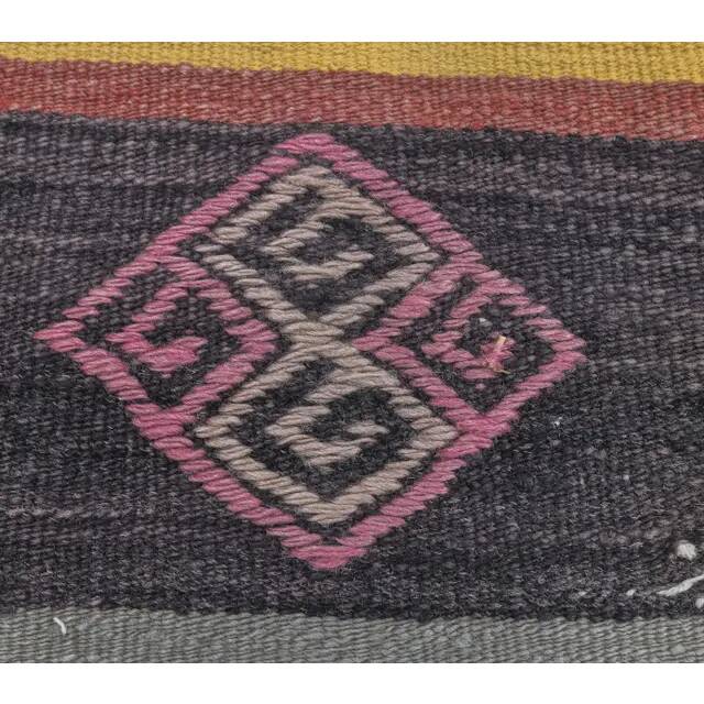 Turkish handwoven wool kilim rug 116x325