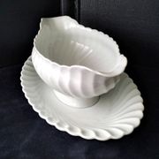 Limoges porcelain sauce boat Haviland Model "Torse"