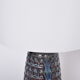 Pair of Tall Blue Mid-Century Modern Table Lamps model 3340 by Einar Johansen for Soholm