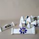 8 vintage artisanal ceramic terracotta knife holders