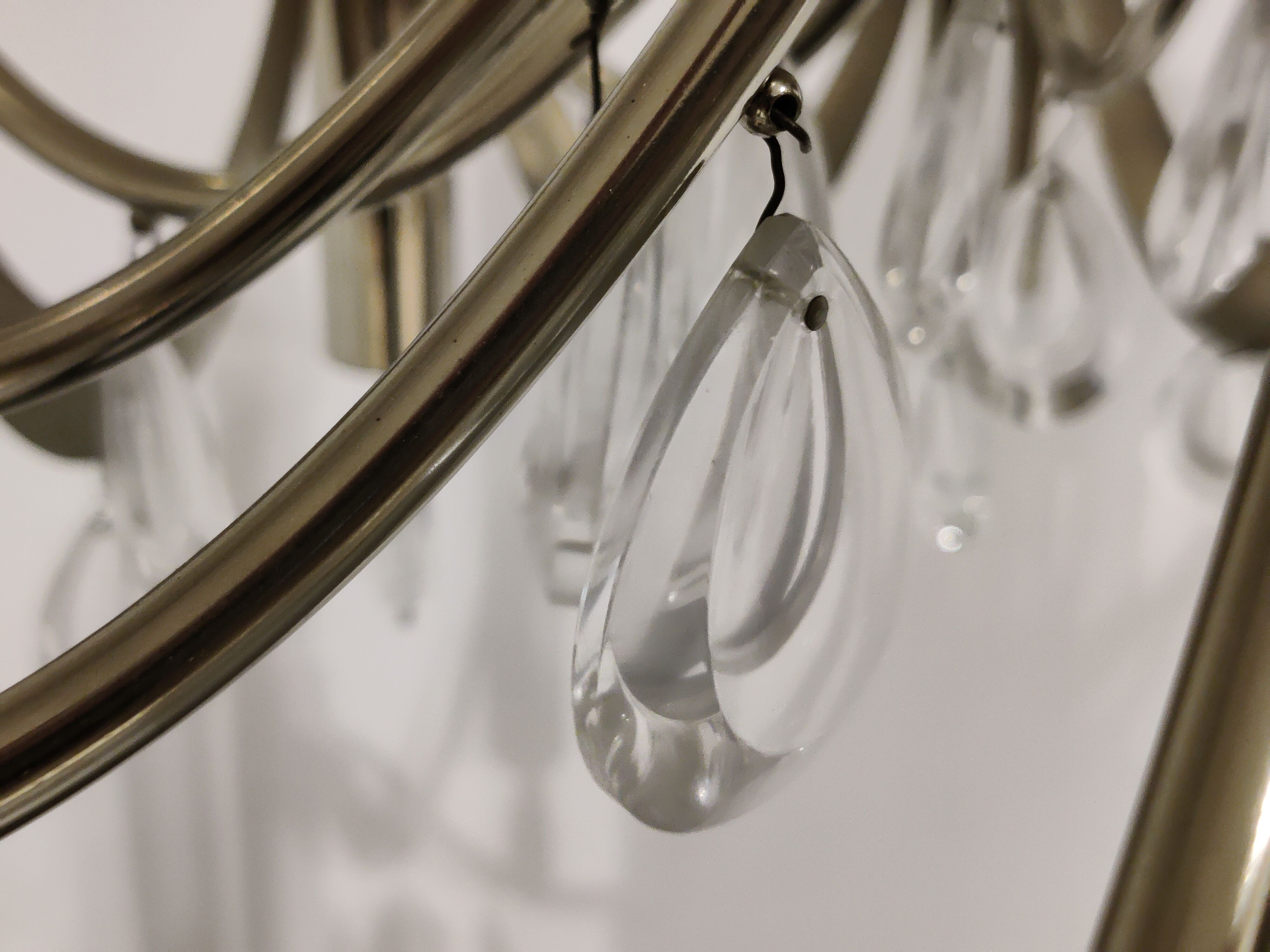 Chrome classic chandelier, 1960