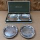Series of 4 old christofle cups vintage silver metal