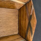 Wooden pencil holder with brass inserts, NINETEENTH