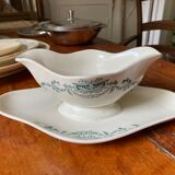Saucière terre de fer longchamp en faïence ancienne