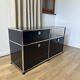Commode USM Haller en Noir Graphite