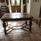 Table  marquetée ,2 rallonges Henri II