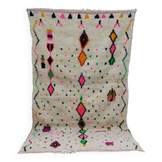 Handmade wool Berber rug 247 X 140 CM