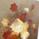 Bouquet painting signed Robert Cox 20X25 cm