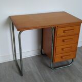 Bureau en bois et métal