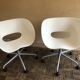 Fauteuil pivotant à roulette Tom Vac design Ron Arad édition Vitra vintage 90 blanc