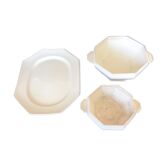 Set of 3 dishes Sarreguemines circa 1900