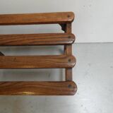 Vintage Dutch small oak bench 1930's