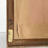 Table framed bouquet of flowers