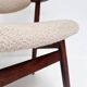 Padded cowhorn chair, 1970s
