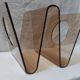 Magazine rack by Michel Dumas for Roche Bobois in smoked plexiglass, 1970s.