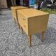 Pair of Scandinavian oak bedside tables from the 1960s.