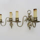 Pair of Dutch wall lamps Flemish 2-branched. Year 40 50