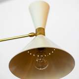 Asymmetrical chandelier sputnik white