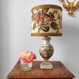 Lampe italienne en porcelaine Capodimonte