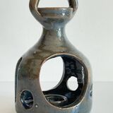 Vintage Handcrafted Stoneware Candle Holder