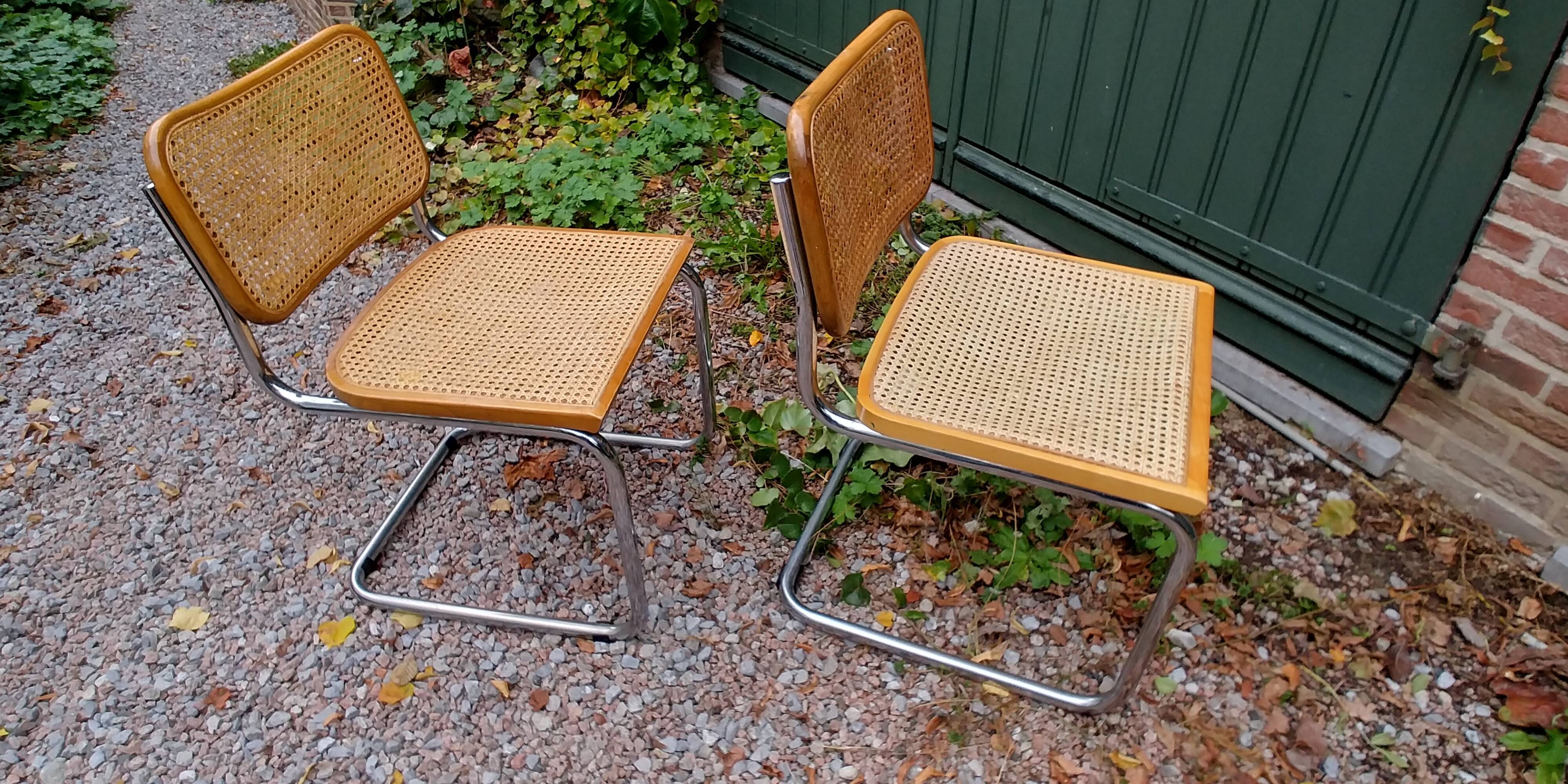 Pair of chairs Marcel Breuer B32