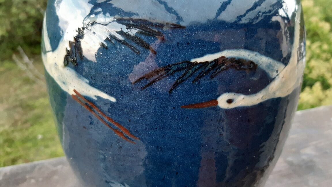 Vase Elchinger terre cuite vernissée