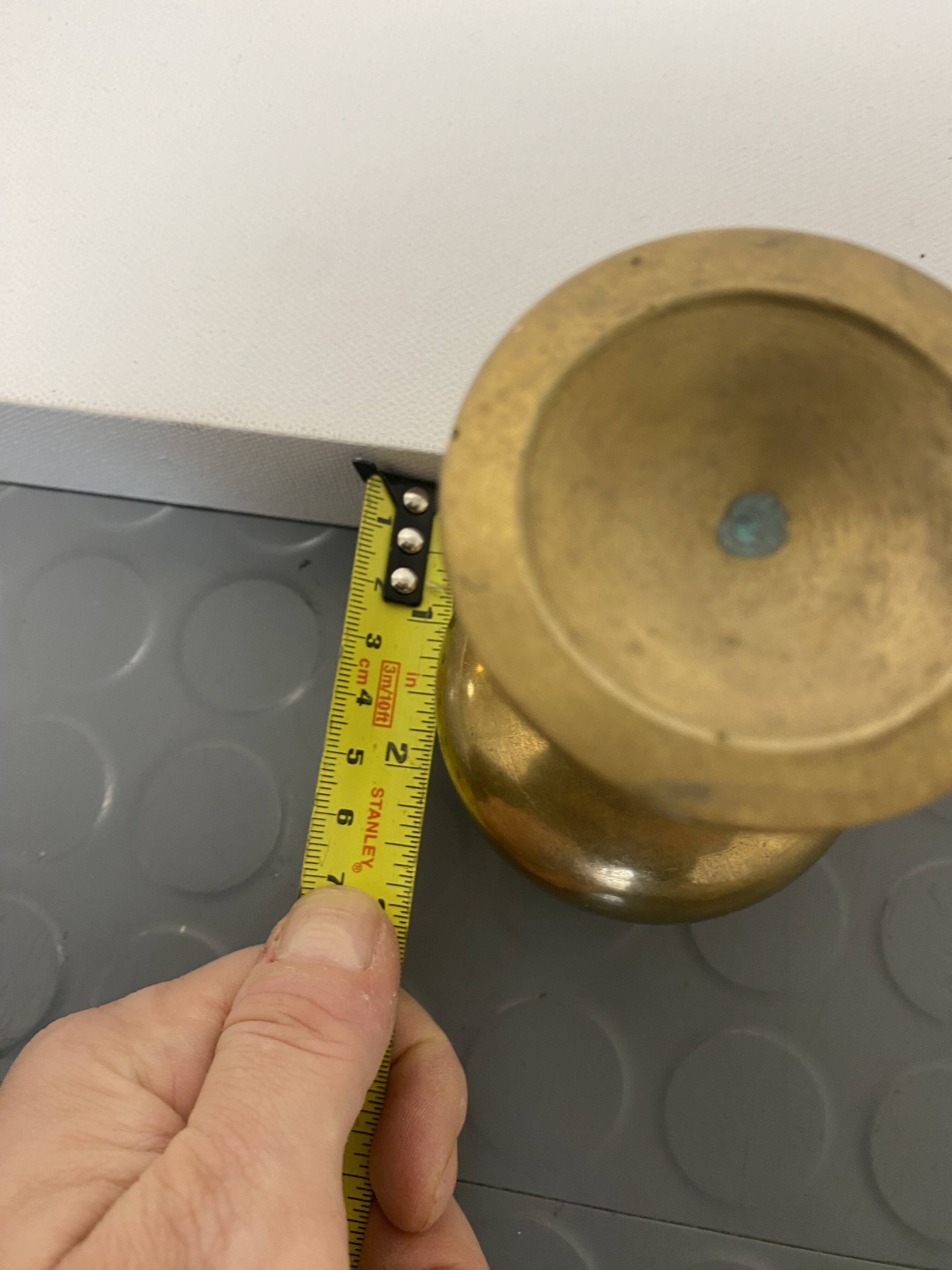 6 Brass Wine Table Goblets Cup Decorative Hollywood Regency Vintage 1960s