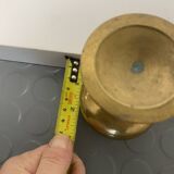 6 Brass Wine Table Goblets Cup Decorative Hollywood Regency Vintage 1960s