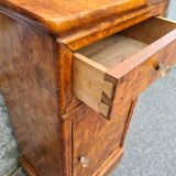 Bedside table walnut bramble late nineteenth