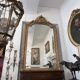 Antique mirror in wood and gilded stucco, Louis XV style, 19th century