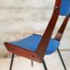 Vintage lacquered top desk with iron structure and pointed brass feet