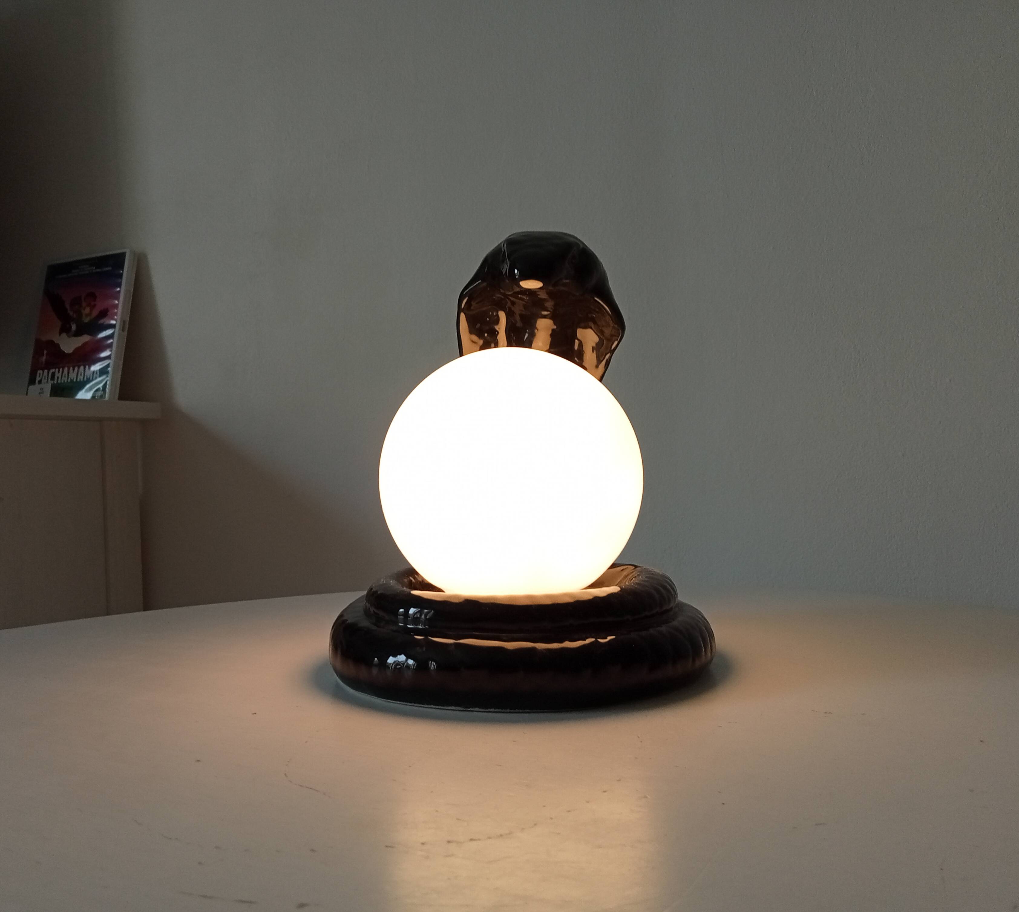 Vintage Italian Cobra lamp from the 70s