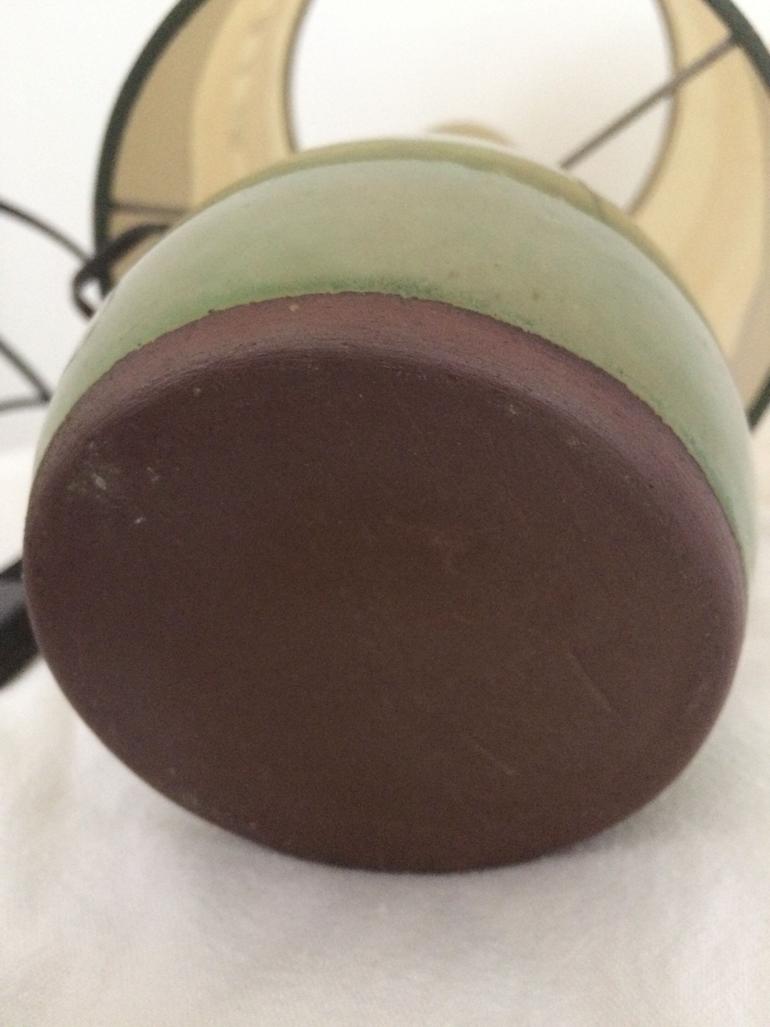 Stoneware vintage craft lamp