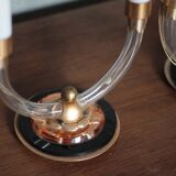 Pair of art deco lamps, pair of art deco candlesticks, table lamps, decoration