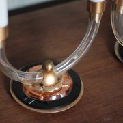 Pair of art deco lamps, pair of art deco candlesticks, table lamps, decoration