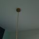 Suspension vintage en opaline dentelée