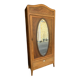 Art Deco wardrobe with oval mirror