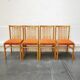 Lot de 4 chaises vintage République Tchèque 1960