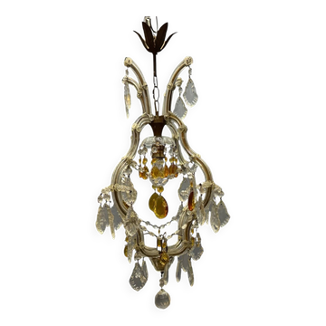 Pendentif en cristal italien Maria Teresa des années 1950