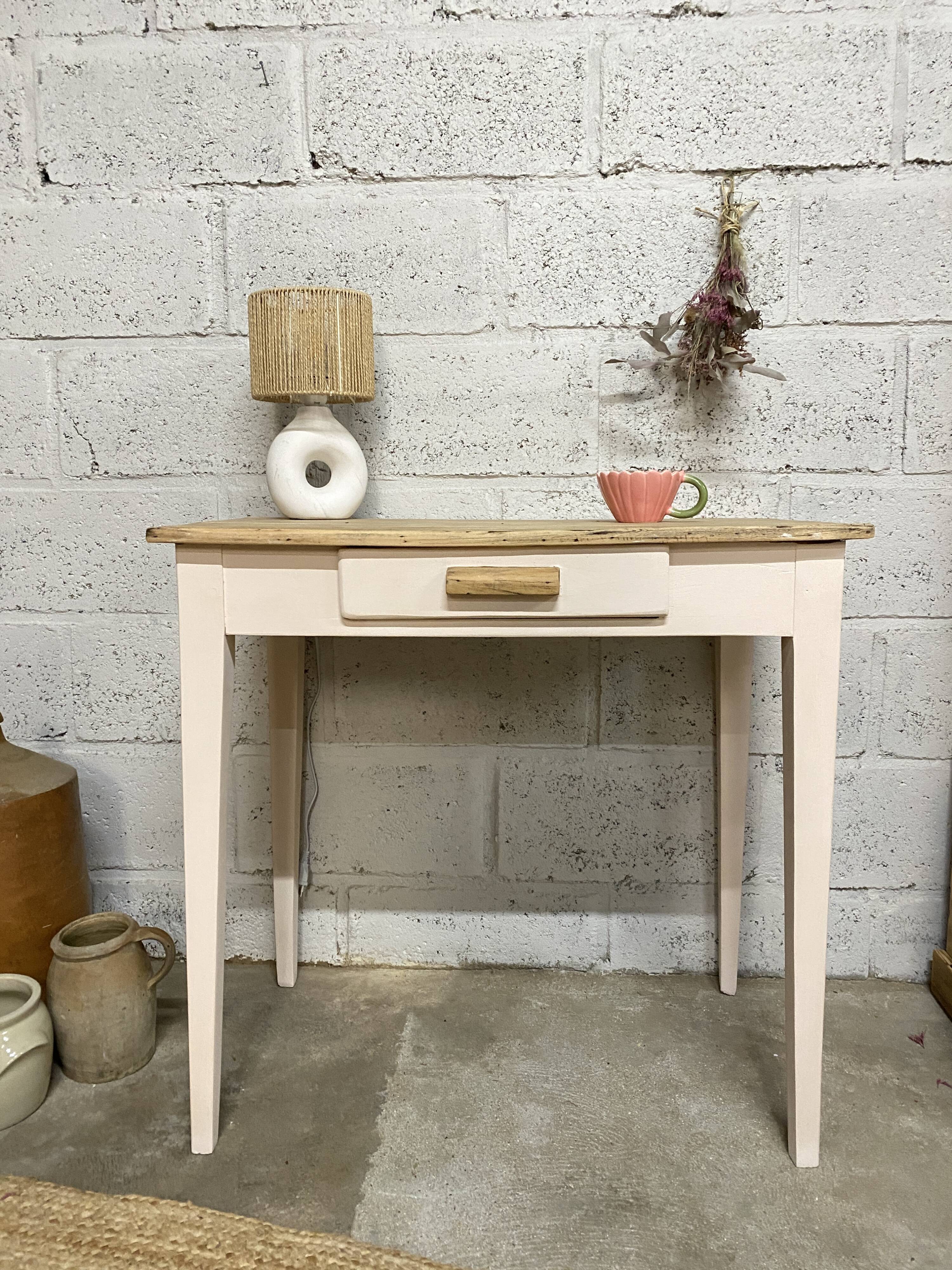 Small renovated farmhouse table or desk.