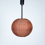 Suspension with rattan marrow rise and fall circa 1970