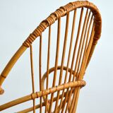 Vintage rattan armchair
