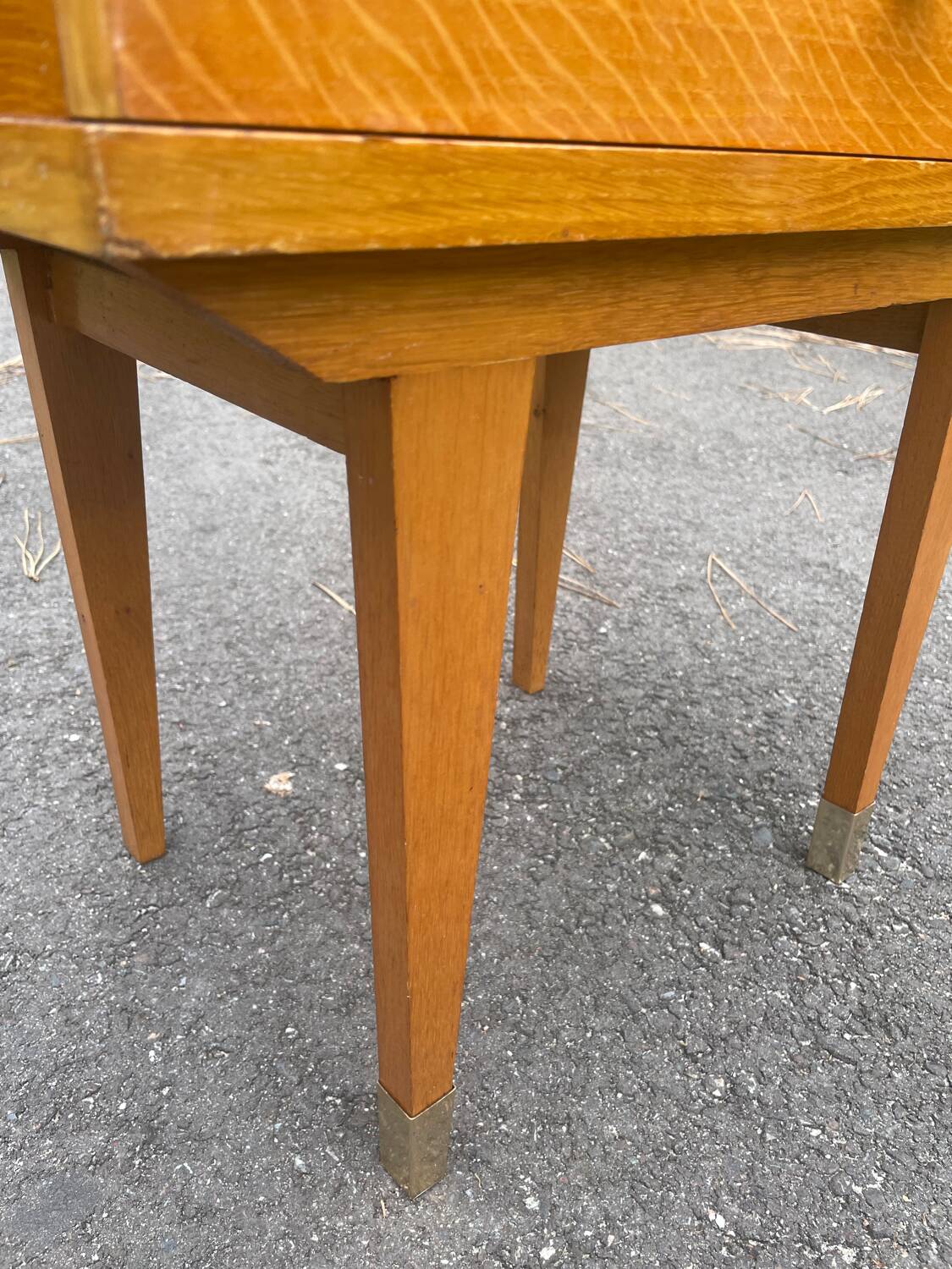 Bedside table with compass feet, 1960s