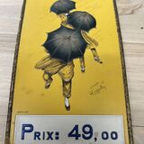 Carton parapluie revel no tôle publicitaire ancienne pub cappiello