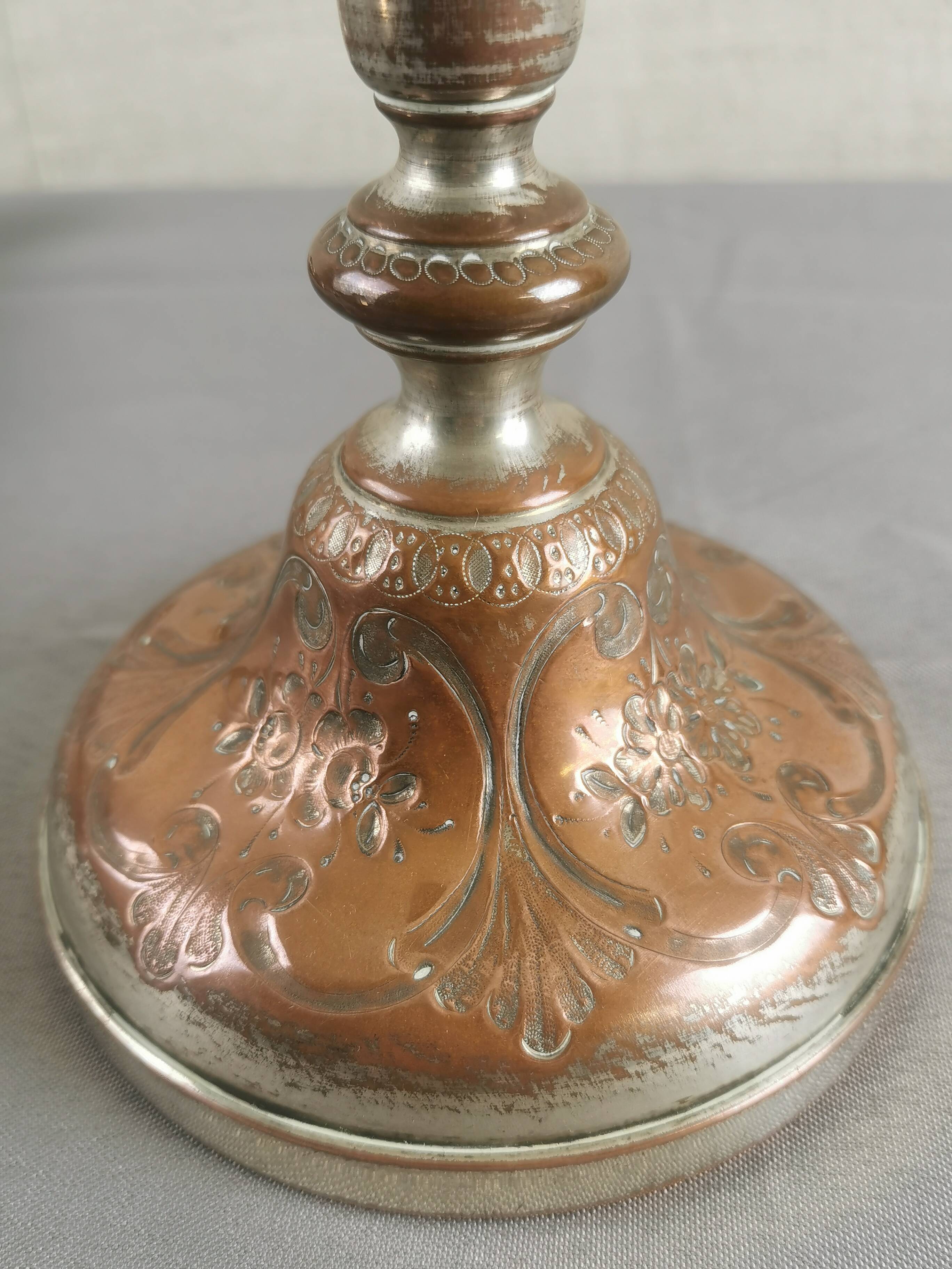 PAIR OF ANCIENT CANDLE HOLDERS